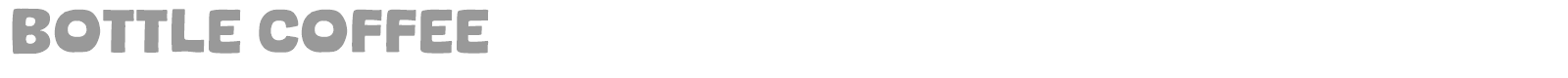 Bottle Coffee font preview